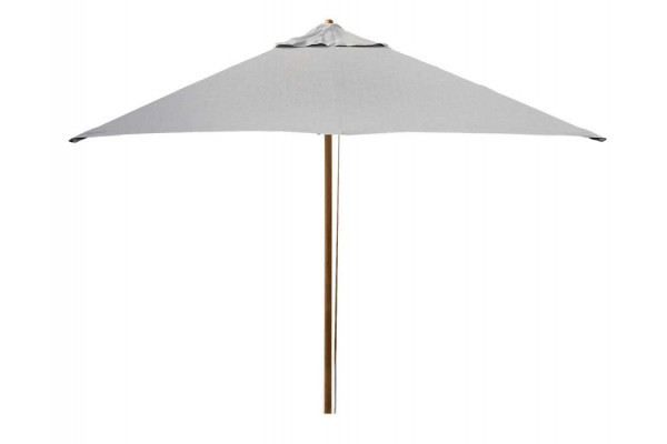 cane-line-classic-parasol-msnoretraek3x3-meter-teakstok-light-grey