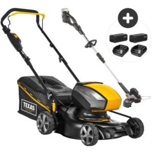 Texas A/S 40V pakke: Plæneklipper og trimmer Plæneklipper
