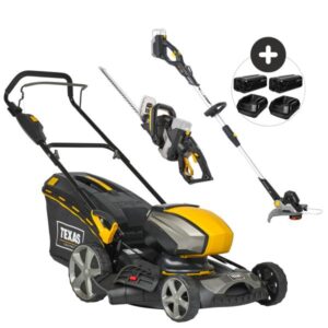Texas A/S 40V pakke: Razor 4620Li, hækkeklipper & græstrimmer Plæneklipper