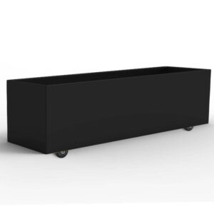 THOR Plantekasse på hjul 120 x 60 x 40 - Black Steel