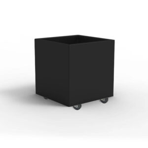THOR Plantekasse på hjul 40 x 40 x 40 - Black Steel