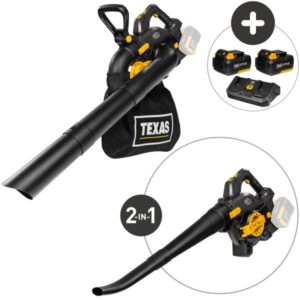 Texas A/S BVX2020 (2x20V) m/2 batterier og dobbelt hurtiglader Løvsuger