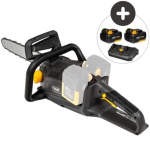 Texas A/S CSX2020 (2x20V) m/2 batterier og dobbelt hurtiglader Kædesav