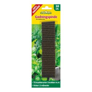 Gødningspinde til krydderurter, 30 stk - ECOstyle