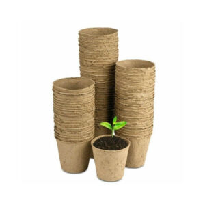 Runde fiberpotter 6 cm - 36 stk.