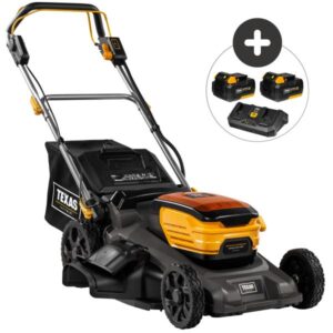 Texas A/S LMX2051TRV (2x20V) m/2 batterier og dobbelt hurtiglader Plæneklipper