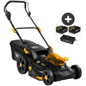 Texas A/S Razor 4300Li (2x18V) m/2 batterier & dobbelt hurtiglader Plæneklipper