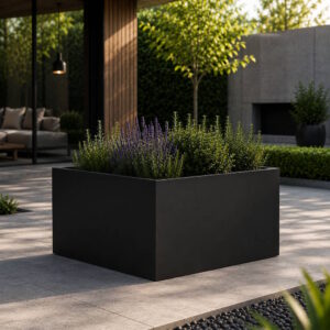 THOR Højbed Black Steel H:40 - Kvadratisk