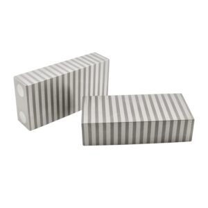 Lamel blokke 100x50x25 mm i sæt (Stål-alu)