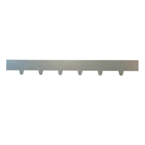 Bedkant med takker H: 13 L: 110 cm - Galvaniseret