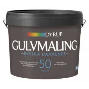 Dyrup Gulvmaling Ekstra Dæk Vand 50 Hvid  4,5 L