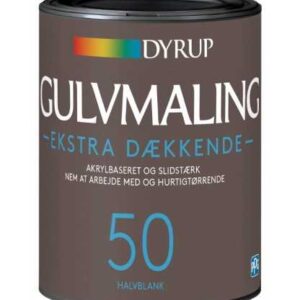 Dyrup Gulvmaling Ekstra Dæk Vand 50 Hvid  0,75 L