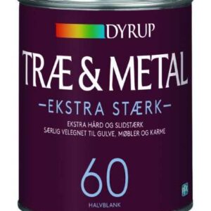 Dyrup Træ & Metal Ekstra Stærk Hvid  1 L 60 Halvblank