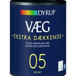 Dyrup Væg Ekstra Dækkende Gl. 5 Hvid  0,75 L