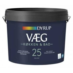 Dyrup Væg Køkken & Bad Gl. 25 Hvid  9 L