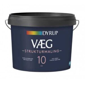 Dyrup Væg Strukturmaling gl. 10 Hvid 9 L