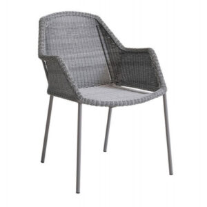 Cane-line Breeze Stabelstol m/armlæn - Light grey