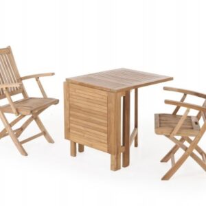 Marstal Teak Cafesæt m/2 Mia stole m/armlæn