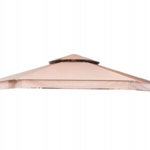 Tag til Luxus Pavillon 6-kantet Ø 4 meter - Beige